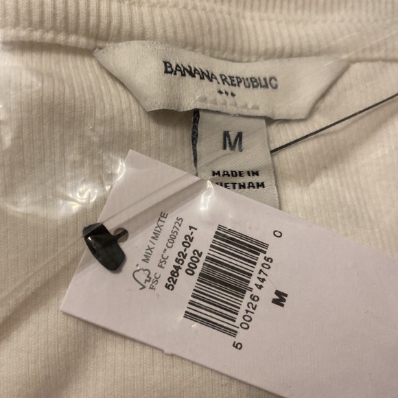 NWT Banana Republic Ribbed Henley Top - Picture 9 of 14